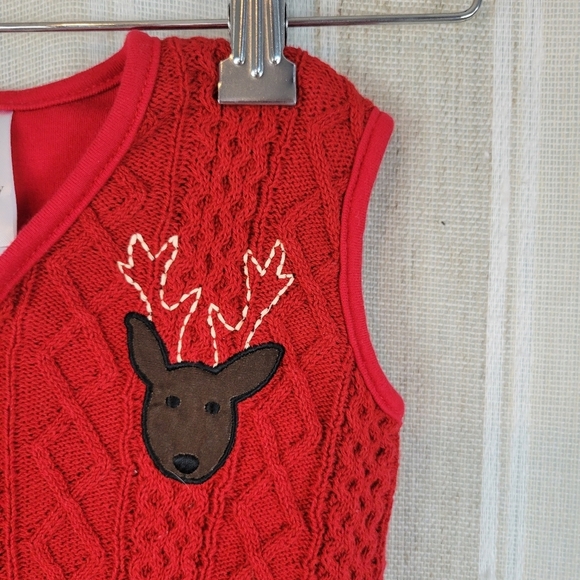 Halo Sleepsack Pottery Barn Kids 100% Cotton Cableknit Red Size Small 0-6 Months - Picture 3 of 7